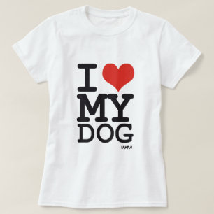 Camiseta eu amo meu cão