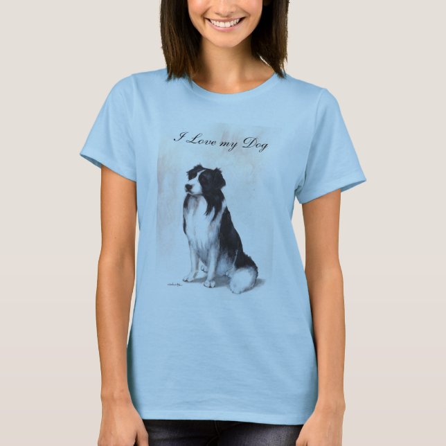 Camiseta Eu amo meu cão (Frente)