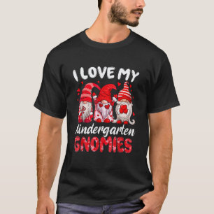 Camiseta Eu Amo Meu Chá de Gnome de São Valentim do Jardim