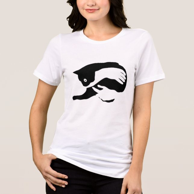 Camiseta Eu amo meu chat  (Frente)