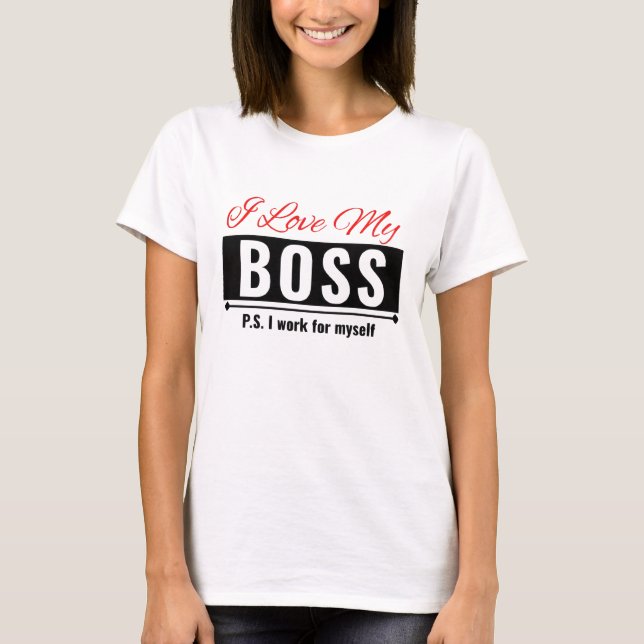 Camiseta Eu Amo Meu Chefe (Frente)