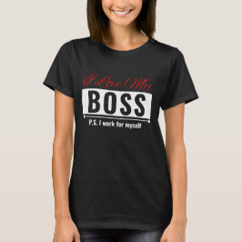 Camiseta Eu Amo Meu Chefe