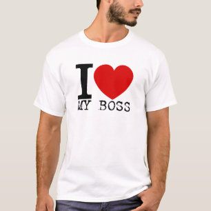Camiseta Eu amo meu chefe (o preto)