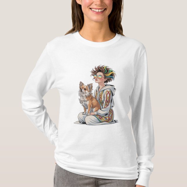 Camiseta eu amo meu chihuahua (Frente)