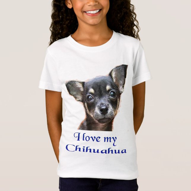 Camiseta Eu amo meu Chihuahua (Frente)