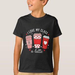 Camiseta Eu Amo Meu Cl Um Latte Café Mulheres Professoras V