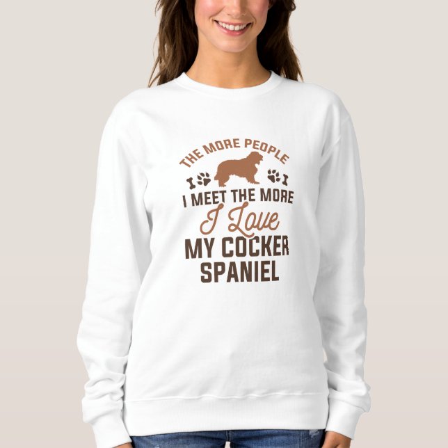 Camiseta Eu Amo Meu Cocker Spaniel (Frente)