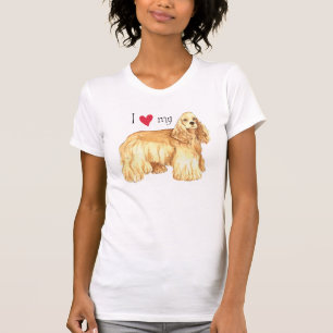 Camiseta Eu amo meu cocker spaniel