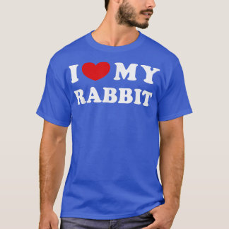 Camiseta Eu Amo Meu Coelho, Eu Corto Meu Coelho 