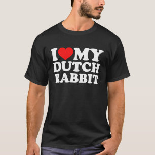 Camiseta Eu Amo Meu Coelho Holandês