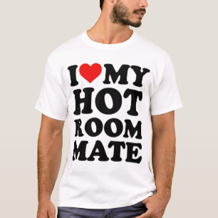Camiseta Eu Amo Meu Colega De Quarto Quente