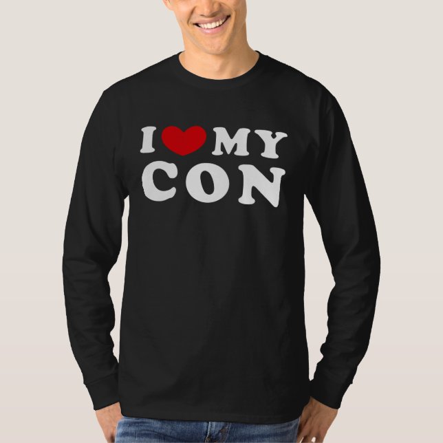Camiseta Eu Amo Meu Con, Eu Adoro Meu Con (Frente)