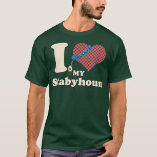 Camiseta Eu Amo Meu Coração De Proprietário De Cachorro Esf