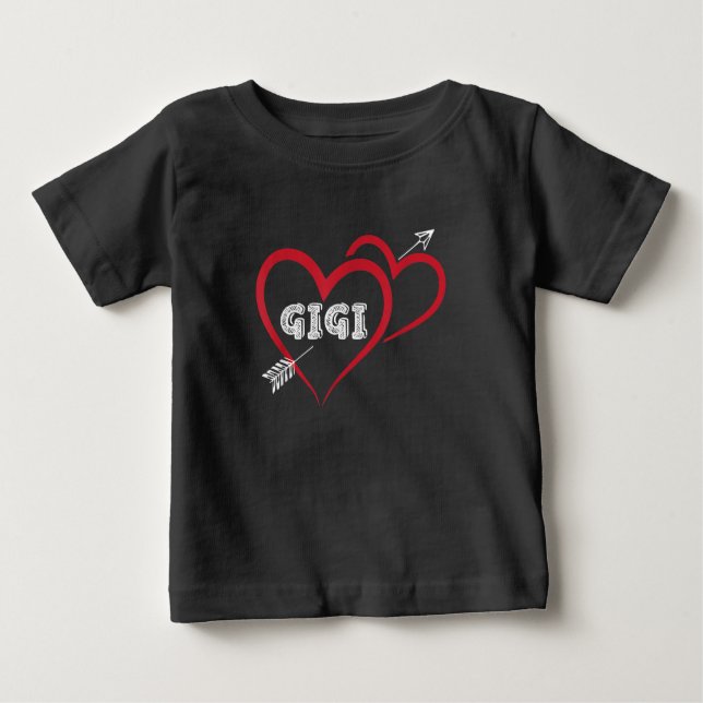 Camiseta Eu Amo Meu Coração Gigi Valentine Day (Frente)