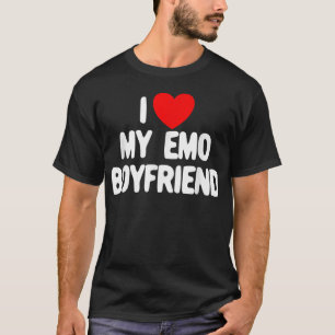 Camiseta Eu Amo Meu Coração Vermelho Namorado Emo Eu Amo Me