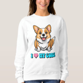 Camiseta Eu Amo Meu Corgi