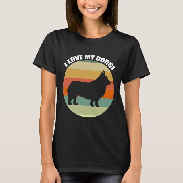 Camiseta Eu Amo Meu Corgi 1150 (Frente)