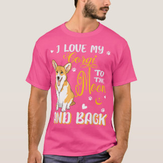 Camiseta Eu Amo Meu Corgi Corgi Corgi Corgi Cachorro Cachor