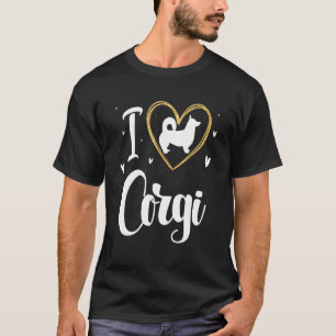 Camiseta Eu Amo Meu Corgi Por Cachorro
