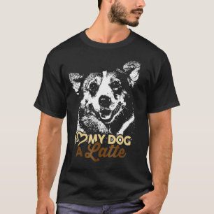 Camiseta Eu Amo Meu Corgi Um Latte