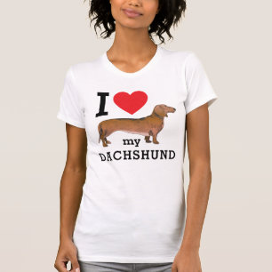 Camiseta Eu Amo Meu Dachshund