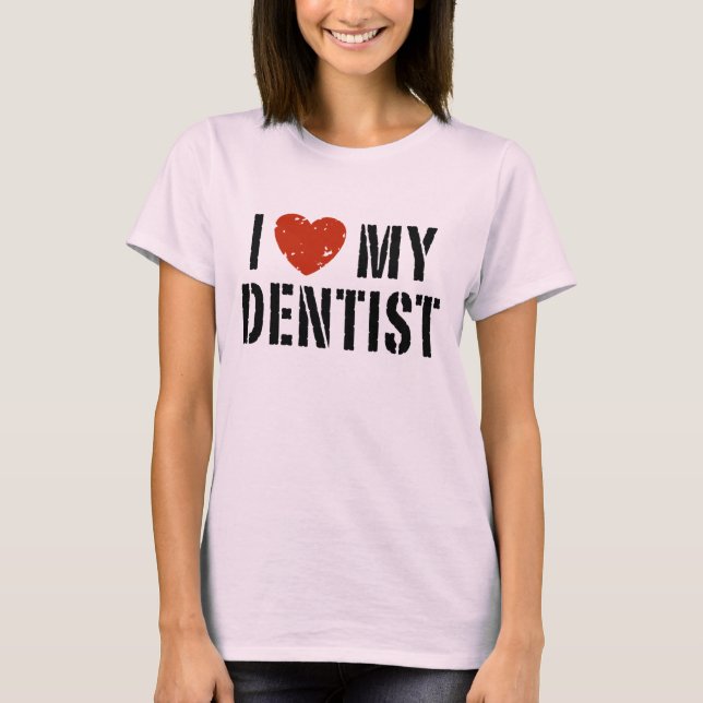 Camiseta Eu Amo Meu Dentista (Frente)