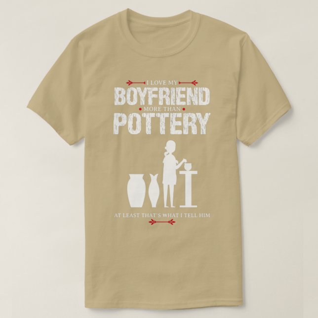 Camiseta Eu Amo Meu Design Engraçado De Potência Namorado P (Frente do Design)