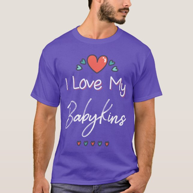 Camiseta Eu amo meu Dia de as mães Babykins (Frente)