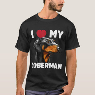 Camiseta Eu Amo Meu Doberman