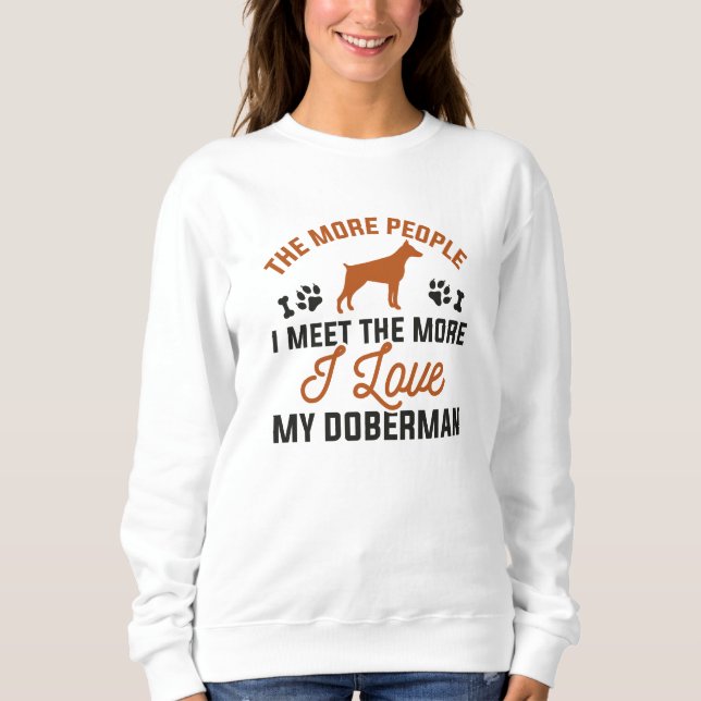 Camiseta Eu Amo Meu Doberman (Frente)