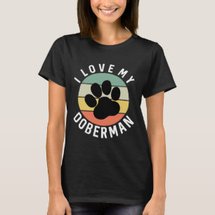 Camiseta Eu Amo Meu Doberman 1124