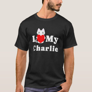 Camiseta Eu Amo Meu Dono de Gato Charlie Amante de Gatinho
