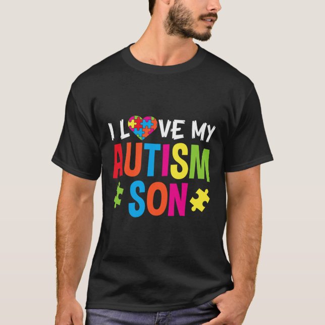 Camiseta Eu Amo Meu Filho Autismo (Frente)