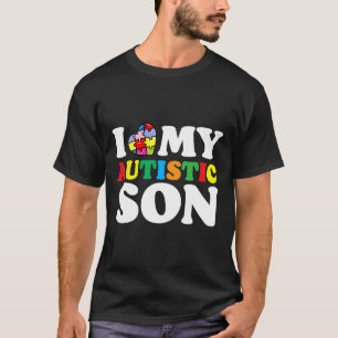 Camiseta Eu Amo Meu Filho Autista Peça do Quebra-Cabeça Aut
