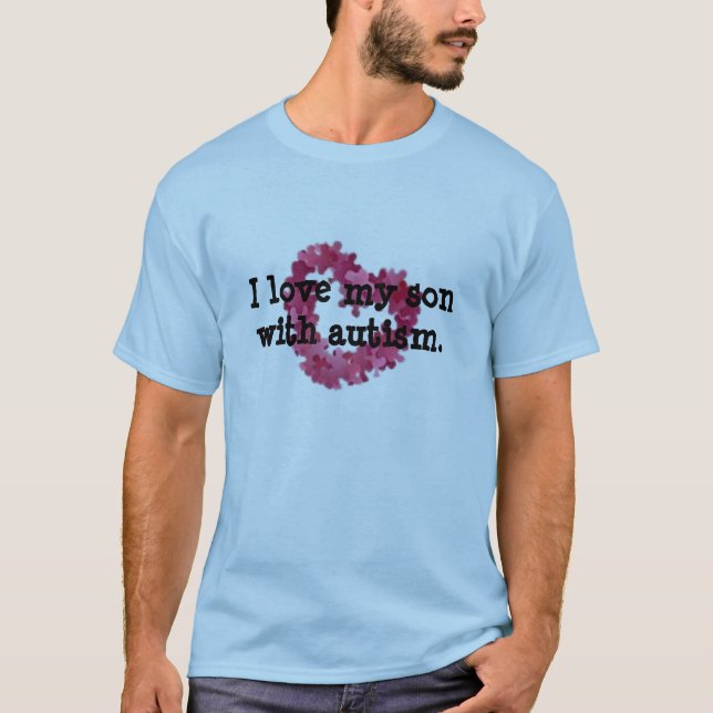 Camiseta Eu amo meu filho com autismo (Frente)