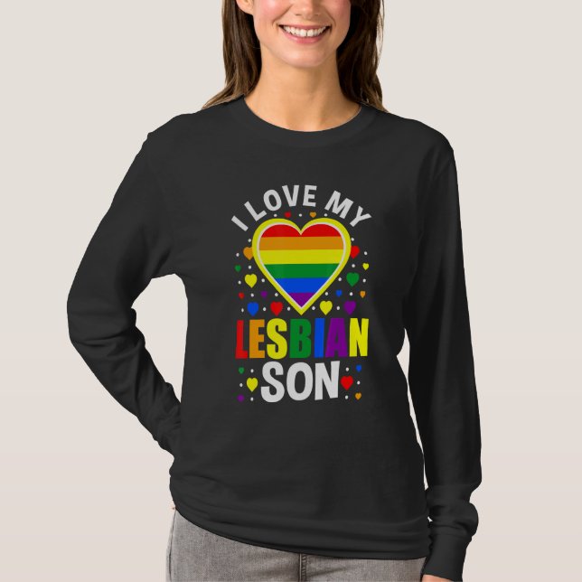 Camiseta Eu Amo Meu Filho Gay Lgbtq Orgulho gay Mês Ouvir (Frente)
