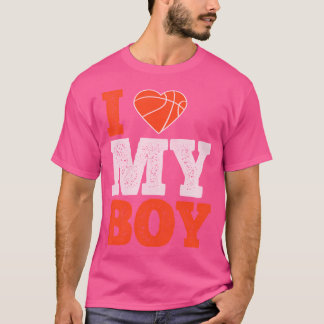 Camiseta Eu Amo Meu Filho - Homens Presentes De Basquete Mu