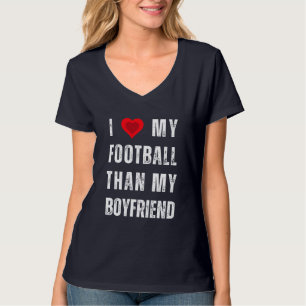 Camiseta eu amo meu futebol mais que meu namorado