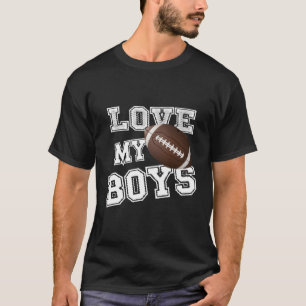 Camiseta Eu Amo Meu Futebol Para Mães.