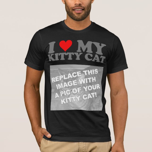 Camiseta Eu Amo Meu Gatinho (Frente)