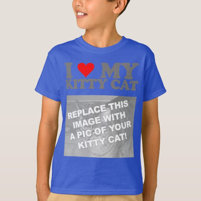 Camiseta Eu Amo Meu Gatinho (Frente)