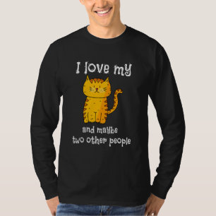 Camiseta Eu Amo Meu Gatinho Duas Outras Pessoas 3