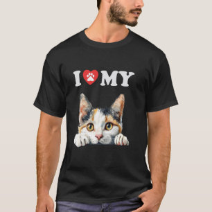 Camiseta Eu Amo Meu Gatinho Turkish Van Funil Amante de Gat