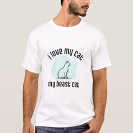 Camiseta eu amo meu gato