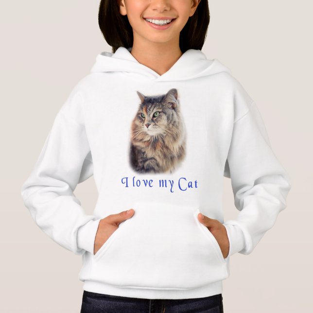 Camiseta Eu amo meu gato (Frente)