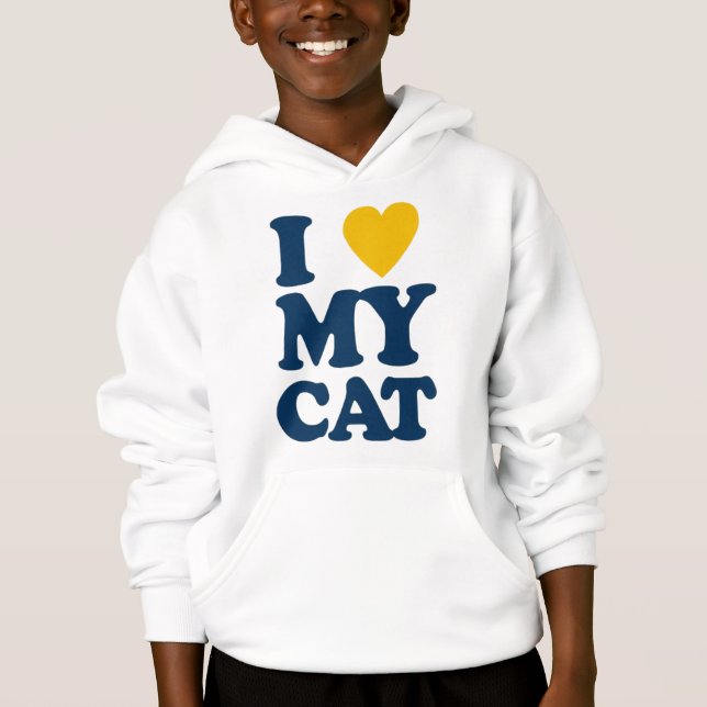 Camiseta Eu amo meu gato (Frente)