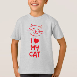 Camiseta Eu amo meu gato