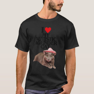 Camiseta Eu Amo Meu Gato Agender Autista