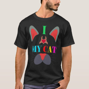 Camiseta eu amo meu gato ao infinito Gato 1