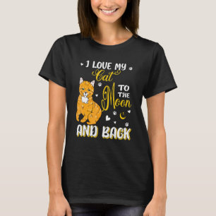 Camiseta Eu Amo Meu Gato Corações Bonitos Patas Gatos Propr